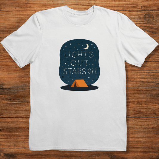 Lights Out Stars On T-shirt