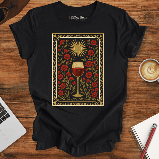 Wine and Flower Tapestry T-shirt