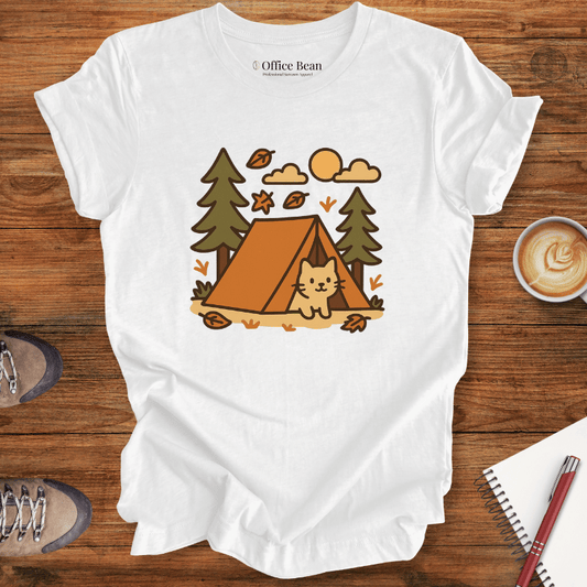 Tent Life with Cat T-shirt