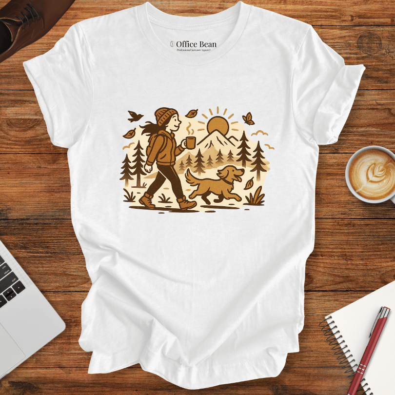 Just a girl, dog, coffee and a walk T-shirt