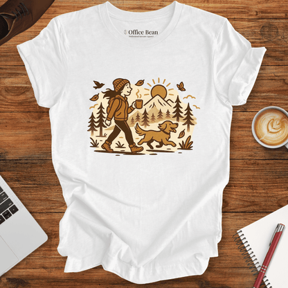 Just a girl, dog, coffee and a walk T-shirt