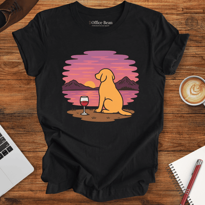 My wine, dog and a view T-shirt