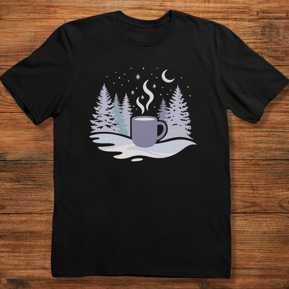 Cozy Brew in the Snow T-shirt