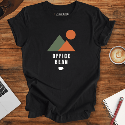 Mountains and Coffee Geometry T-Shirt