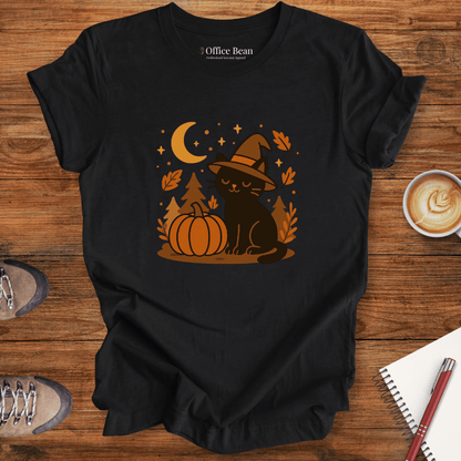 Witch Cat & Pumpkin Nights T-shirt