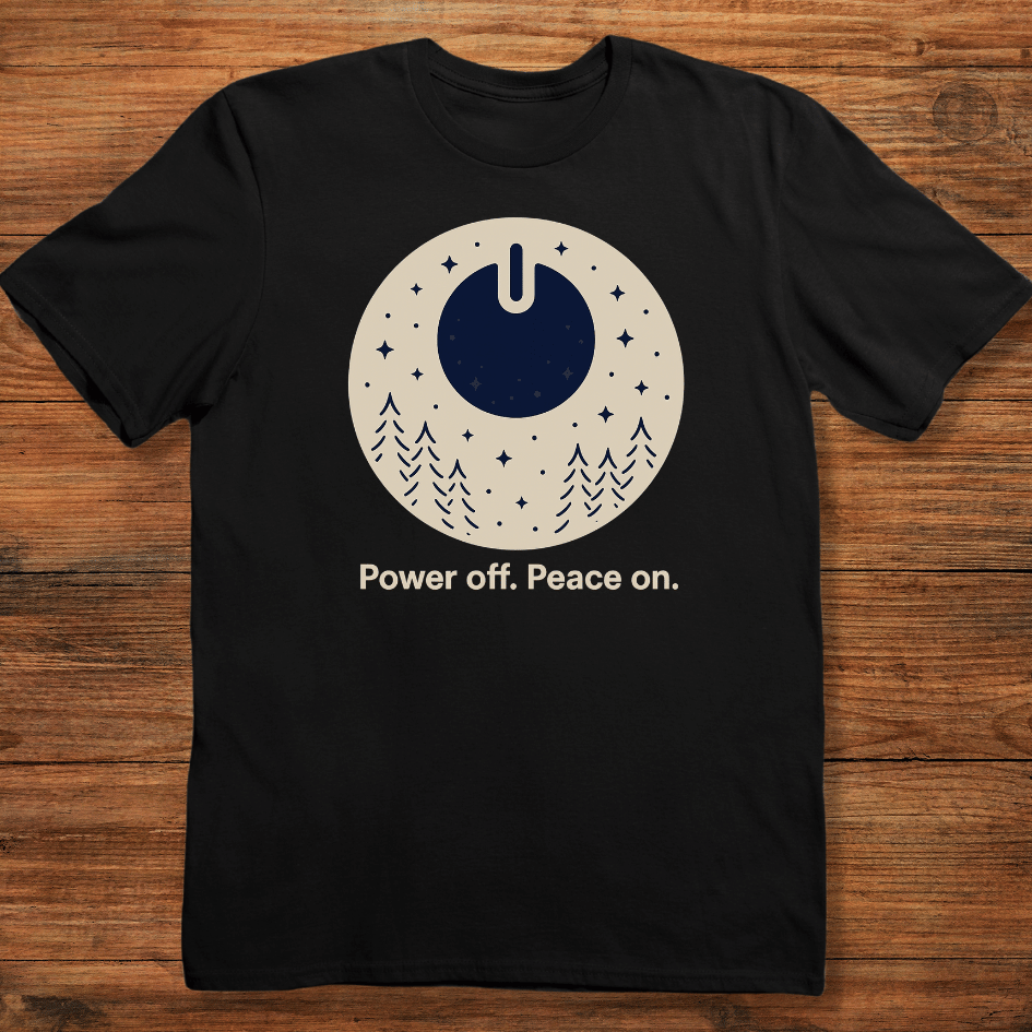 Power Off. Peace On T-shirt