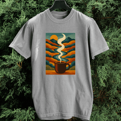 Coffee Beyond Mountains and Rivers T-shirt