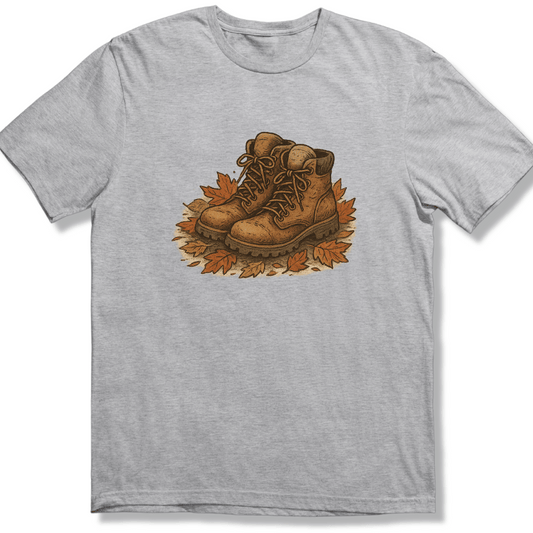 Hiker’s Boots in Autumn T-shirt