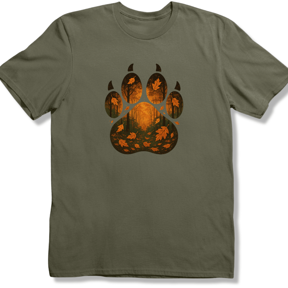 Autumn Paw Path T-shirt