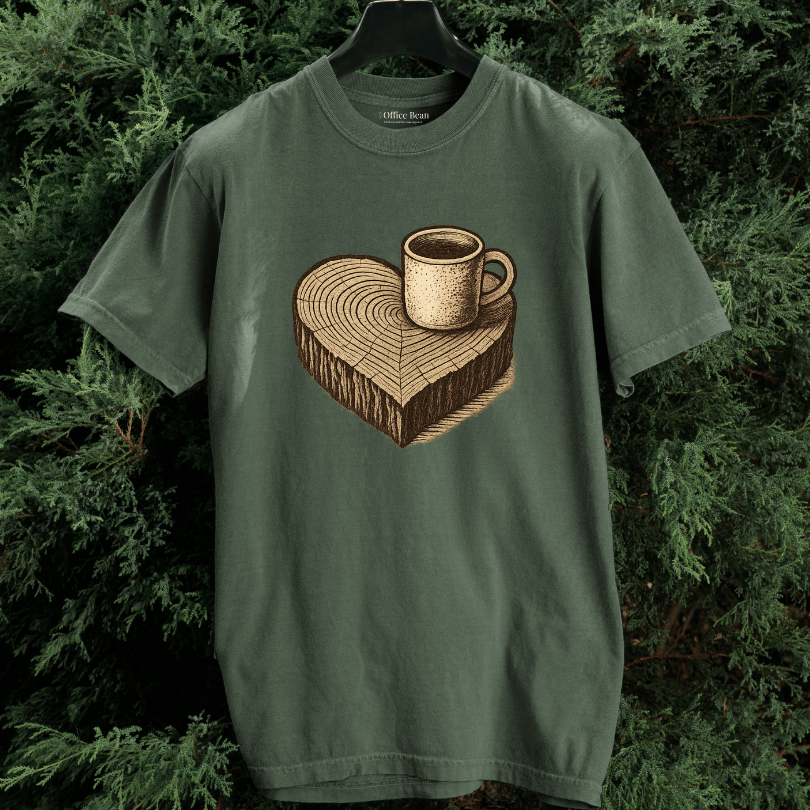 Heart Wood Coffee T-shirt