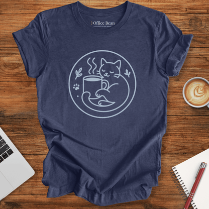 Coffee, Cat, Repeat Logo T-shirt
