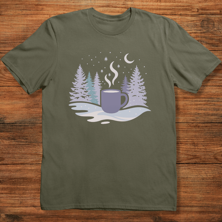 Cozy Brew in the Snow T-shirt