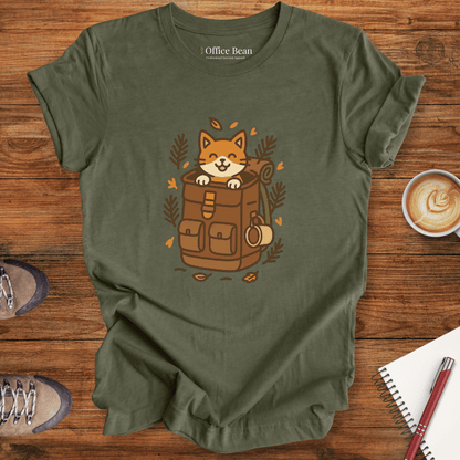 Backpack Cat Explorer T-shirt