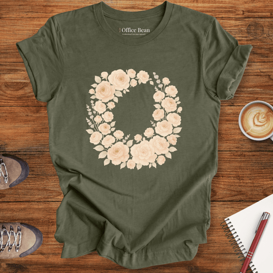 Blush Rose Wreath T-shirt