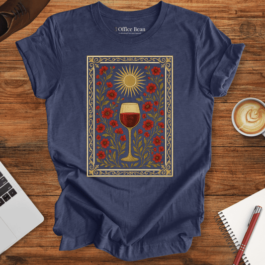Wine and Flower Tapestry T-shirt