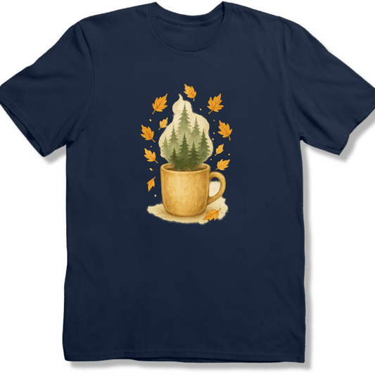 Fall Coffee and Pines T-shirt