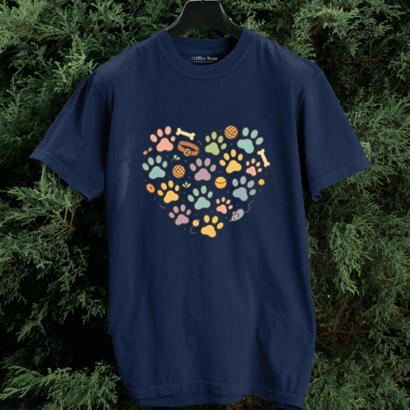 Pet Paws Heartshape T-shirt