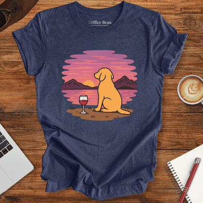 My wine, dog and a view T-shirt
