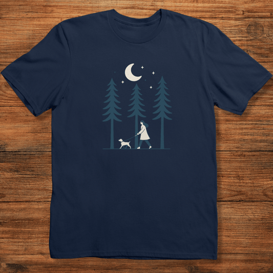 Evening Walk with Dog T-shirt