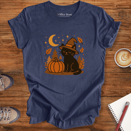 Witch Cat & Pumpkin Nights T-shirt