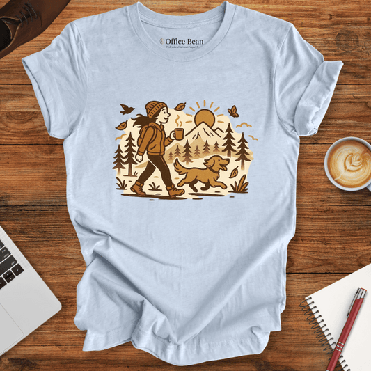 Just a girl, dog, coffee and a walk T-shirt