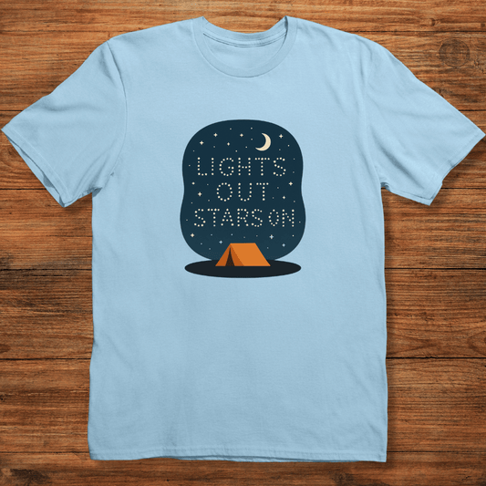 Lights Out Stars On T-shirt