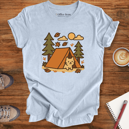 Tent Life with Cat T-shirt