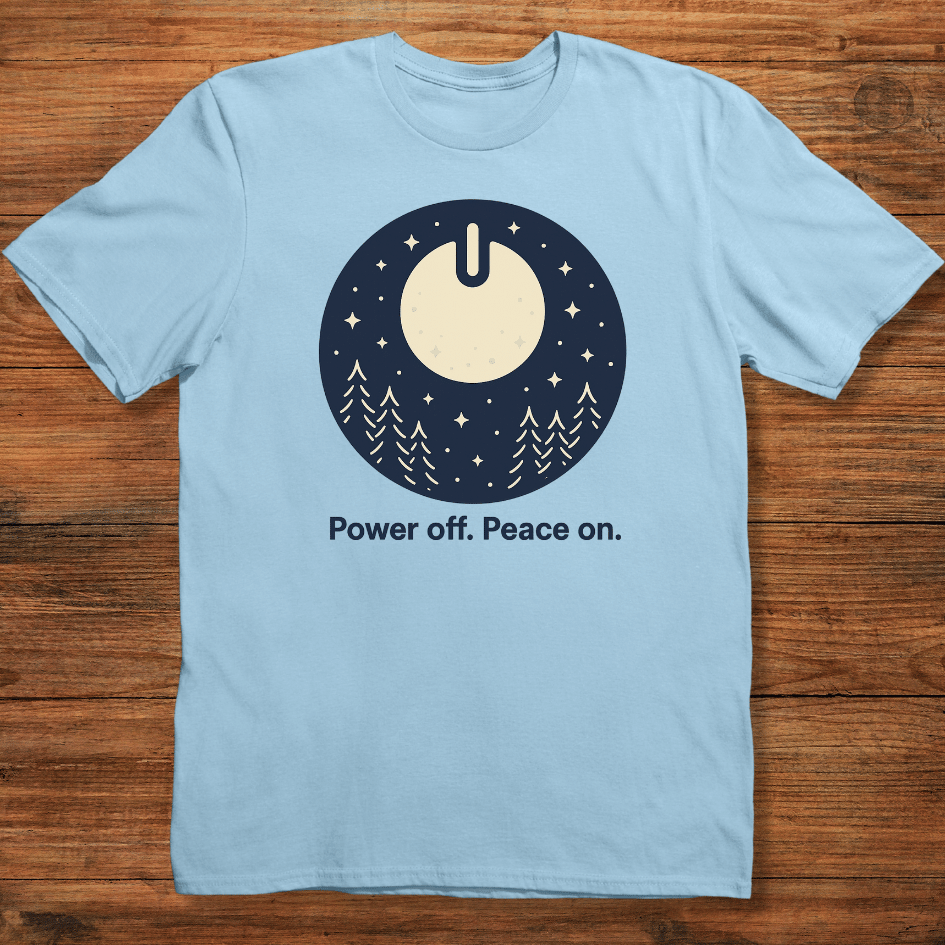Power Off. Peace On T-shirt