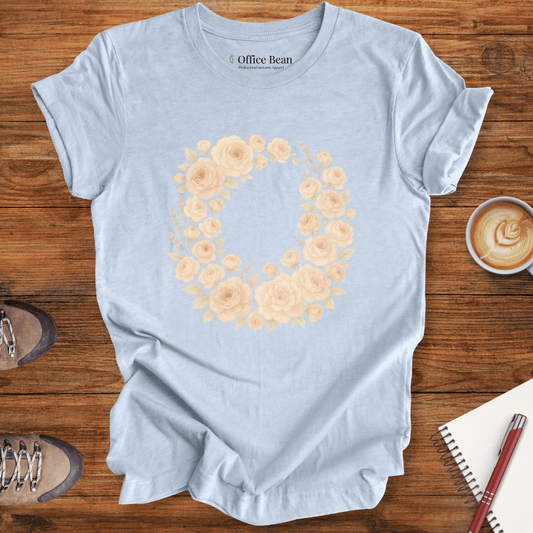 Blush Rose Wreath T-shirt