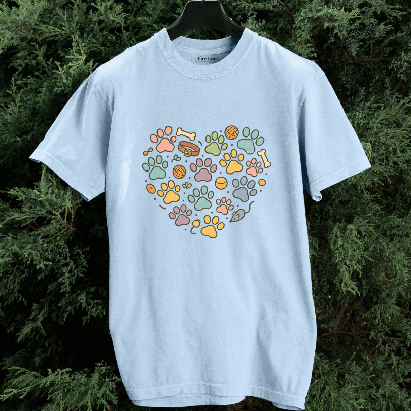 Pet Paws Heartshape T-shirt