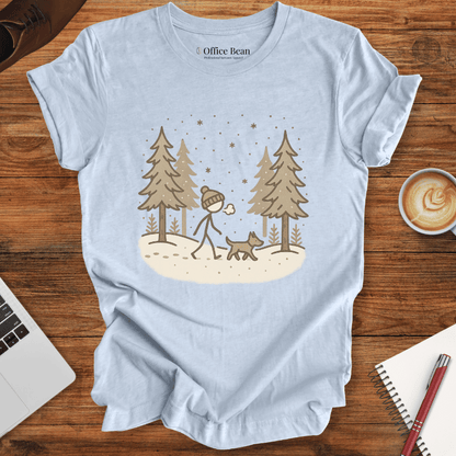 Dog Winter Walk T-shirt