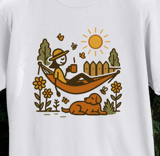 Coffee, Hammock & My Dog T-shirt