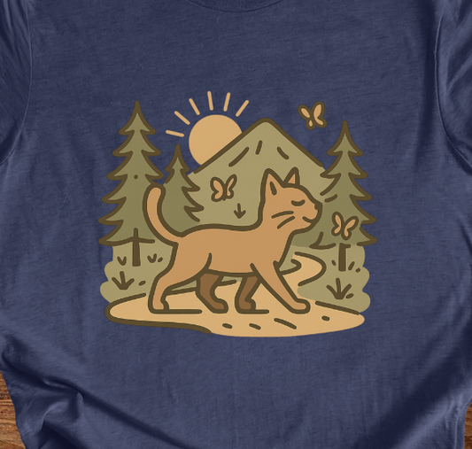 Forest Path Cat Walk T-shirt