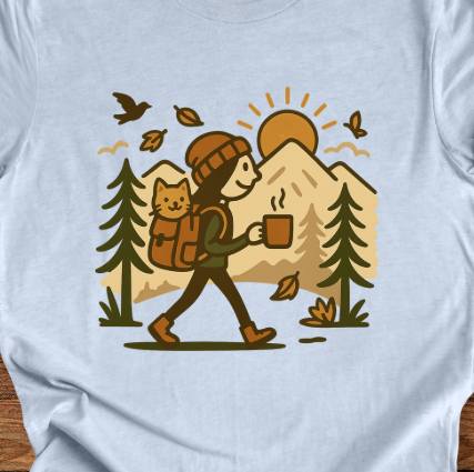 Cat Brew and Roam Female T-shirt