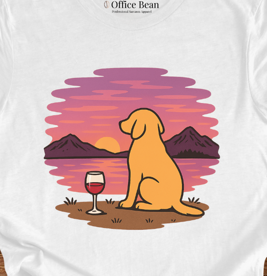 My wine, dog and a view T-shirt