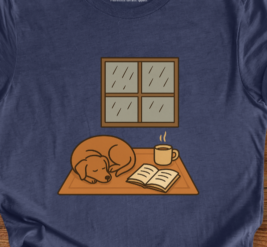 My coffee, dog and Book T-shirt