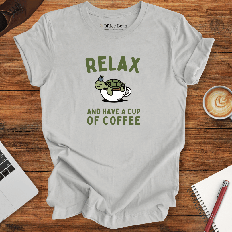 Relax and Coffee Turtle T-Shirt