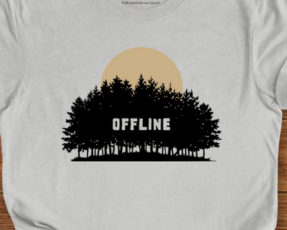 Offline Sunset and Forest T-Shirt
