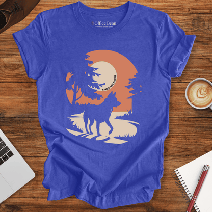 Wander With Purpose, Sunset Dog T-Shirt
