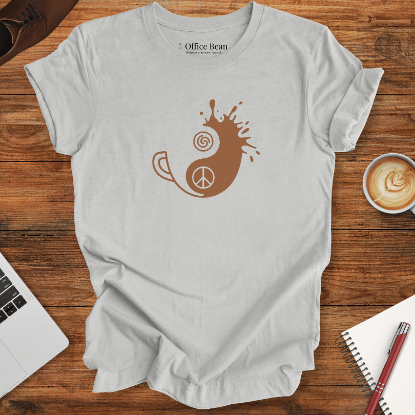 Ying and Yang Simple Coffee T-Shirt