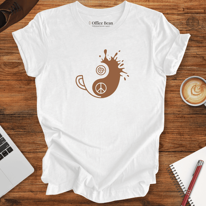 Ying and Yang Simple Coffee T-Shirt