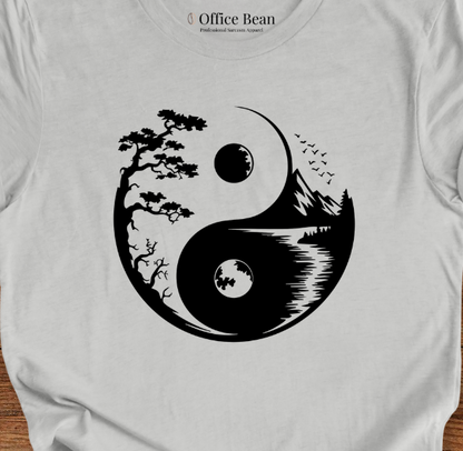 Ying Yang, Forest and Mountain T-Shirt