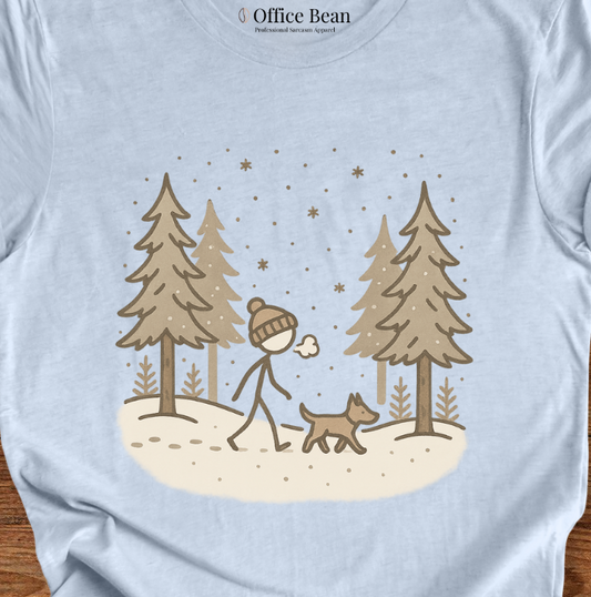 Dog Winter Walk T-shirt