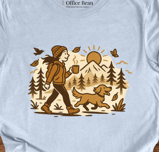Just a girl, dog, coffee and a walk T-shirt